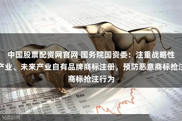 中国股票配资网官网 国务院国资委：注重战略性新兴产业、未来产业自有品牌商标注册，预防恶意商标抢注行为
