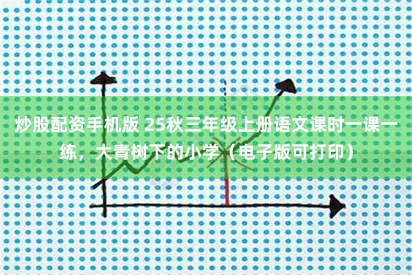炒股配资手机版 25秋三年级上册语文课时一课一练，大青树下的小学（电子版可打印）