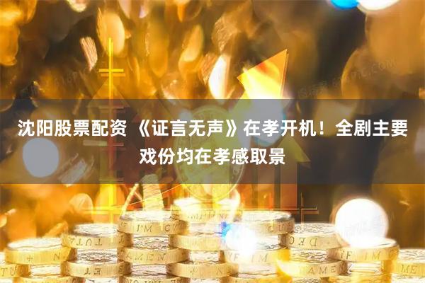 沈阳股票配资 《证言无声》在孝开机！全剧主要戏份均在孝感取景